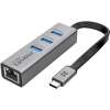 Buy Promate USB-C Hub with 3 USB 3.0 Ports & 1000Mbps LAN Port in Kenya
