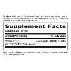 Buy Country Life 250mcg Vitamin D3 60 Softgels Supplement in Kenya