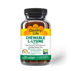 Buy Country Life 600mg Chewable L-Lysine 60Tablets Supplement in Kenya