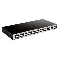 Buy D-Link DGS-1052 48-port 10/100/1000Base-T + 4 Combo 1000BaseT/SFP ports Unmanaged Green Desktop Gigabit Switch in Kenya