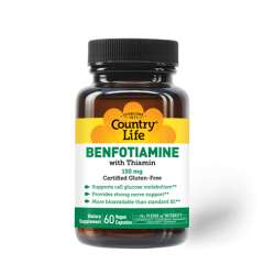 Buy Country Life 150mg Benfotiamine with Thiamin 60 Capsules Supplement in Kenya