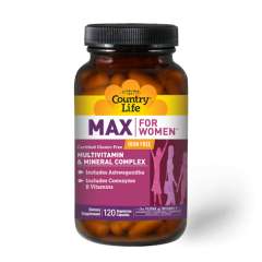 Buy Country Life Max For Women Iron Free 120Capsules Supplement in Kenya