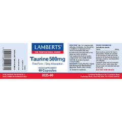 Buy Lamberts 500mg Taurine 60 Capsules Supplement in Kenya