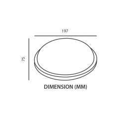Buy Tronic CL J600-08-WH-DL 8W White Round LED Bulkhead in Kenya