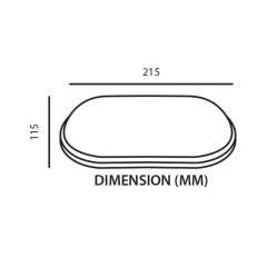 Buy Tronic CL OV15-WH-DL 15W White Oval LED Bulkhead in Kenya
