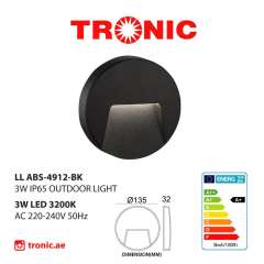 Buy Tronic LL ABS 4912 BK Circular Curved LED Step Light in Kenya