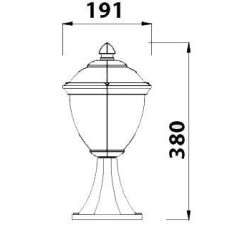 Buy Tronic LL 502C-BK Outdoor Gate Lamp in Kenya