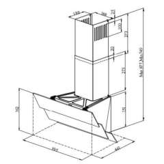 Buy Mika MHA652T3GB 60cm Chimney Hood in Kenya