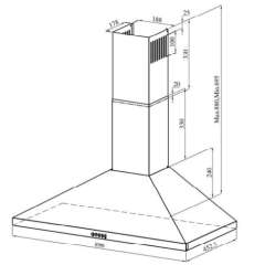 Buy Mika MHP912BX Chimney Hood in Kenya