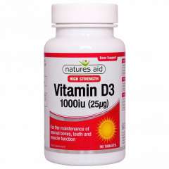 Buy Natures Aid 1000IU Vitamin D3 90 Tablets in Kenya