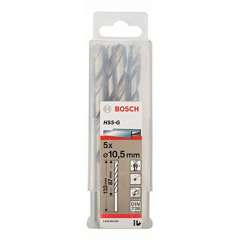 Buy Bosch 2608595078 HSS-G, DIN 338 10,5 x 87 x 133 mm (5pcs) Metal Drill Bits in Kenya
