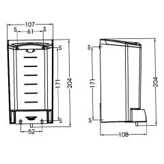 Buy Mediclinics 1.1Litre Manual Liquid Soap Dispenser in Kenya