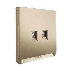 Buy Tronic  TD 5164-GO Gold Data And Telephone Socket in Kenya
