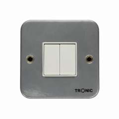 Buy Tronic TM5122 Metal Clad 2 Gang 2 Way Switch in Kenya
