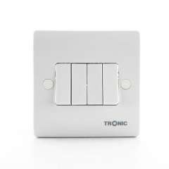 Buy Tronic TRK 5307 Slim 4 Gang 2 Way Switch in Kenya