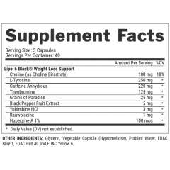 Buy Nutrex Lipo6 Black Extreme Potency 120 Capsules in Kenya