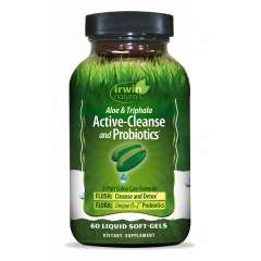 Buy Irwin Naturals Aloe and Triphala Active Cleanse and Probiotics 60 Liquid Softgels Supplement in Kenya