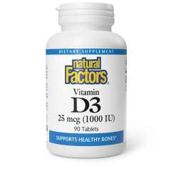 Buy Natural Factors 1000IU 90 Vitamin D3 Tablets in Kenya