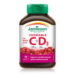 Buy Jamieson 500mg Chewable Vitamin C and D3 75 Tablets Supplement in Kenya