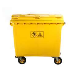 Buy Sunpower 660Litre Yellow Medical Garbage Trolley in Kenya
