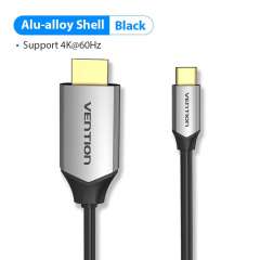 Buy Vention Black Metal 2 Metre USB-C to HDMI Cable in Kenya