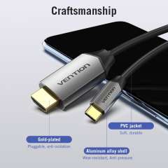 Buy Vention Black Metal 2 Metre USB-C to HDMI Cable in Kenya