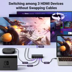 Buy UGREEN CM598 HDMI Switch 3 in 1 Out HDMI Splitter in Kenya