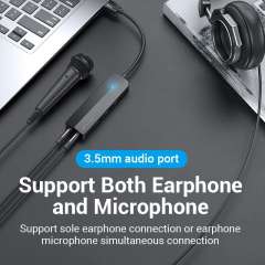 Buy Vention 3 Port USB 3.0 Hub with Sound Card Adapter in Kenya