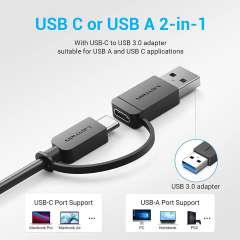 Buy Vention 4 Port USB 3.0 Hub in Kenya