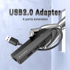 Buy Vention 3 Port USB 2.0 Hub with Ethernet in Kenya