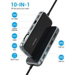 Buy Vention USB C 10 in 1 Multifunction Docking Station in Kenya