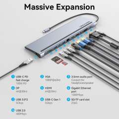 Buy Vention THSHC  USB C 12 in 1 Multifunction Docking Station in Kenya