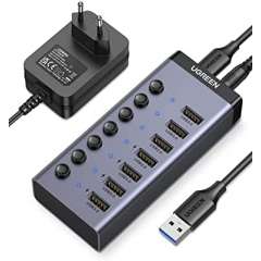Buy UGREEN 7 Port Powered USB A 3.0 Hub UK Power adapter in Kenya