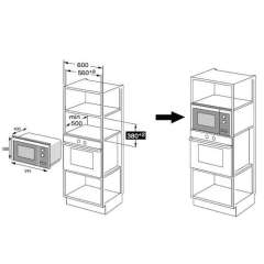 Buy Mika MMWDGBB251BBI 25L Built In Microwave in Kenya
