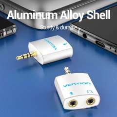 Buy Vention 4 Pole 3.5mm Male to 2*3.5mm Female Audio Adapter in Kenya