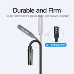 Buy Vention 2*3.5mm Male to 4 Pole 3.5mm Female 0.3M Audio Cable in Kenya