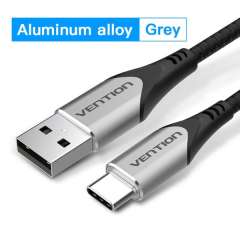 Buy Vention Cotton Braided USB 2.0 A Male to C Male 3A 2M Cable in Kenya