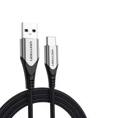 Buy Vention Cotton Braided USB 2.0 A Male to C Male 3A 2M Cable in Kenya