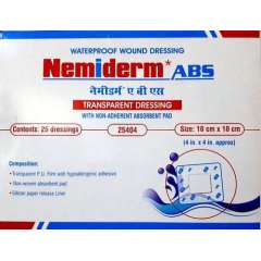 Buy Nemiderm 10cm by 10cm 25Pack Transparent Film Dressings in Kenya