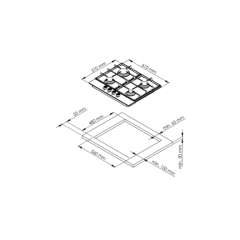Buy Von VBBG6041NFX 60cm 4 Gas Hob in Kenya