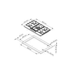 Buy Von VBBG9051WFX 90cm 5 Gas Hob in Kenya