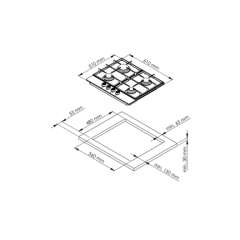 Buy Von VBBV6041WFK 60cm  4 Electric Ceramic Hob in Kenya