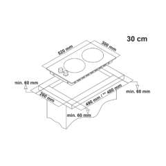 Buy Simfer H3201VGRIM 30CM 2 Gas Hob in Kenya