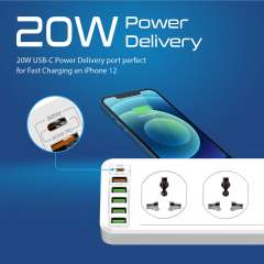 Buy Promate 10AC Socket Space Efficient Power Strip in Kenya
