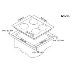 Buy Simfer H6403AGSSP 60CM 4 Gas Hob in Kenya