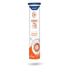 Buy Quest 1000mg Vitamin C + 10 mg Zinc Effervescent with Rosehips 20 Tablets Supplement in Kenya