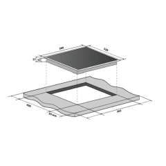 Buy Mika MBDH23221T 30cm Built-In Induction Hob in Kenya