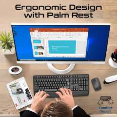 Buy Promate Ergonomic Wireless Multimedia Keyboard and Mouse Combo in Kenya