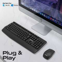 Buy Promate Ergonomic Wireless Multimedia Keyboard and Mouse Combo in Kenya
