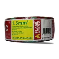Buy Tronic TK SCRE-SD-0015-YG 1.5mm- Yellow/Green Single Core Solid Cable in Kenya
